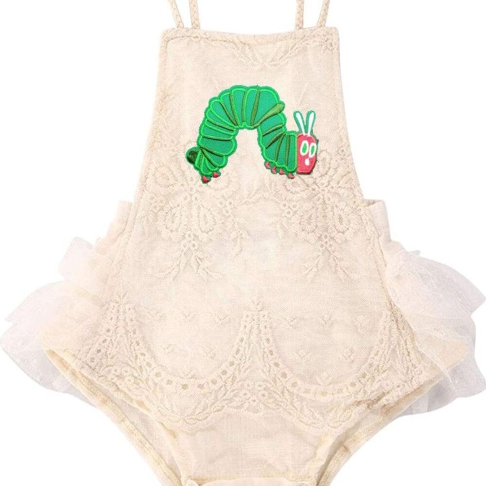 The Very Hungry Caterpillar Dress First Birthday Outfit Clothes Romper
